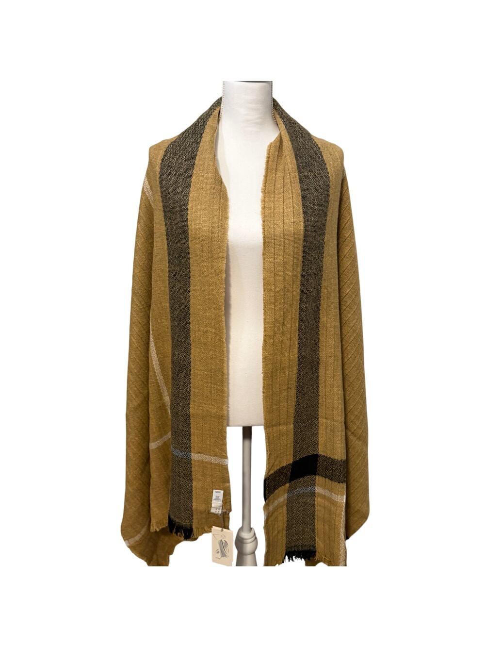 A New Day Women's Striped Maple Blanket Scarf - NWT